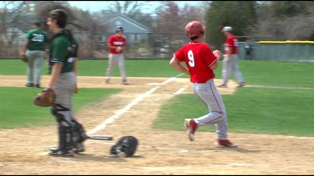 The East Providence baseball team taking care of business