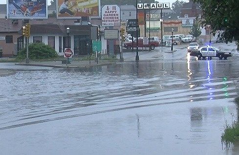 Heavy rains bring street flooding to Fall River, Taunton - ABC6